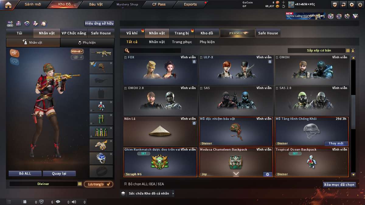 shop acc cf uy tin gia re